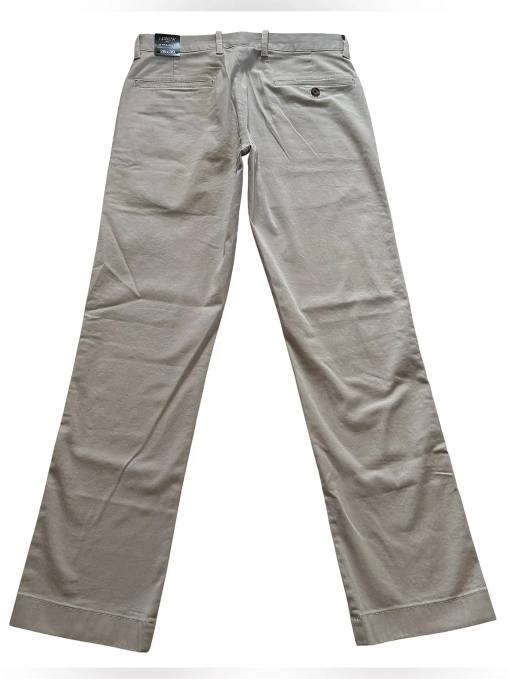 J.Crew Chino Pants Mens 28x30 Gray Flex Straight Fit H3186 NWT